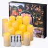 021e0d17af8b2ebb 1k LED Flameless Candle Lights Simulated Flame Flickering Tea Light With Remote Control For Home Decoration Battery Operated