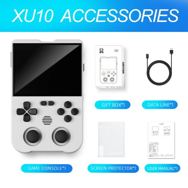 025b69d07ca0974d Ampown XU10 Handheld 3.5" IPS Screen 3000mAh Battery Linux System Miyoo RG35XX Portable Video Game Console Kid Gift