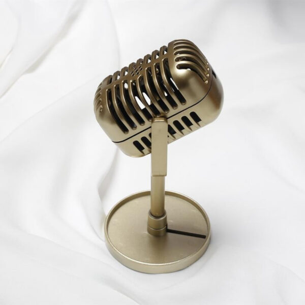 02637895e57190cd Simulation Props Mic Plastic Retro Dynamic Vocal Microphone Vintage Style Universal Stand Ornament For Live Performance Karaoke