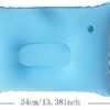 029bedad53476c04 3 Pack Ultralight Inflatable Camping Travel Pillow Small Squared Flocked Fabric Air Pillow for Compact, Comfortable, Ergonomic for Neck and Lumbar Support While Camp Hiking Backpacking