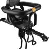 02a51cc5621fdb8d LIXADA Bike Baby Seat Kids Child Safety Carrier Front Seat Saddle Cushion with Back Rest Foot Pedals