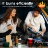 02aa88b58a9feacf SWAWIS 3500W/6800W Windschutz Campingkocher Piezozündung Faltbarer Gaskocher Gasbrenner Camping Stove mit Adapter, Camping Kocher für Hiking Camping Picknick Trekking Outdoor Wandern