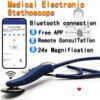 New Electronic Medical Bluetooth Digital Intelligent Stethoscope Doctor Nurse History Record Storage Multi-user estetoscópio