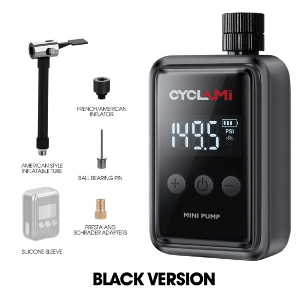 150PSI Portable Pocket Bike Electric Air Pump Schrader Presta Valve Road MINI Fast Rechargeable Compressor Tire Inflator CYCLAMI