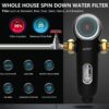 ALTHY Automatic Rotary Backwash Pre filter System Whole House Spin Down Sediment Water Filter Purifier Stainless Steel Mesh