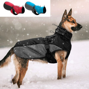 Waterproof Big Clothes Warm Dog Coat Jacket Reflective Raincoat Clothing For Medium Large Dogs French Bulldog XL-6XL