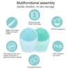 Electric Silicone Facial Cleanser Massager Ultrasonic Vibrator Skincare Massage Tool Beauty hine Vibration Cleaning Of Pores