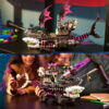 2023 New 71469 Dream Nightmare Shark Building Blocks Bricks Set Ship Monster Vehicle Toy Creative Play Gift for Kid