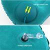 Compression Inflatable Camping Pillow, 19.2 "L Inflatable Pillow, Camping Inflatable Pillow, Camping Sleeping Inflatable Pillow (Orange)