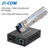 1Gb SFP Fiber to RJ45 Fiber Optic Media Converter 1000Mbps SFP Fiber Switch with SFP Module Compatible Cisco/Mikrotik/Huawei