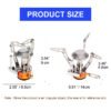 0375378689089bc8 Widesea Camping One-piece Gas Stove Heater Tourist Burner Foldable Outdoor Picnic Kitchen Equipment Supplies Survival Furnace