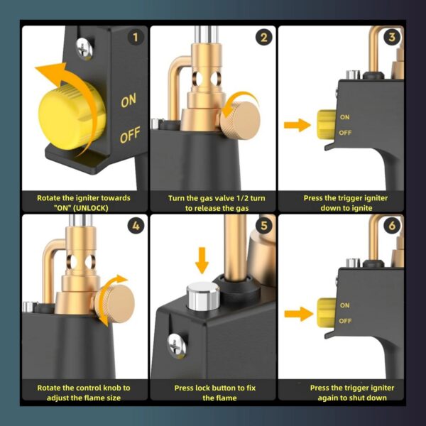 0377d42fc92dacaa Professional Propane Mapp Blow Torch,Welding Soldering Brazing Gas Plumbing Tool,Barbecue, Cooking, DIY Dissolution Gas Burner.