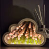 037ff7b9512053a3 1pc Handmade DIY Creative Gift Tulip Flower Sea Night Light, Atmosphere Lamp, When The Light Is Turned Off, It Functions As A Mi