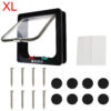 0385ea5cda807093 With 4 Way Lock Security Flap Door For Dog Kitten Cat Puppy Safety Gate Small Pet Supplies ABS Plastic