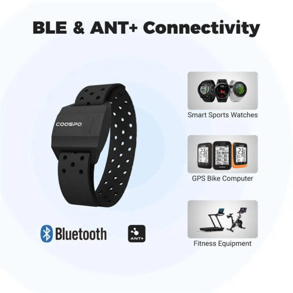 03883608b74d212f COOSPO Heart Rate Monitor Optical Fitness Outdoor Beat Sensor Bluetooth 4.0 ANT For Garmin Wahoo Bike Computer