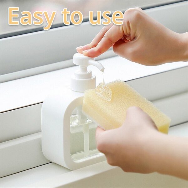 White Liquid Lotion Pump Refillable Shampoo Bottle Plastic Hand Soap Dispenser