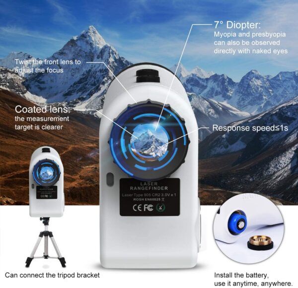 03ed7ac902aff367 hot sale Golf laser rangefinder 1200m 1000m 600m Slope Flag-Lock slope pin Rangefinder for Hunting Laser Distance meter