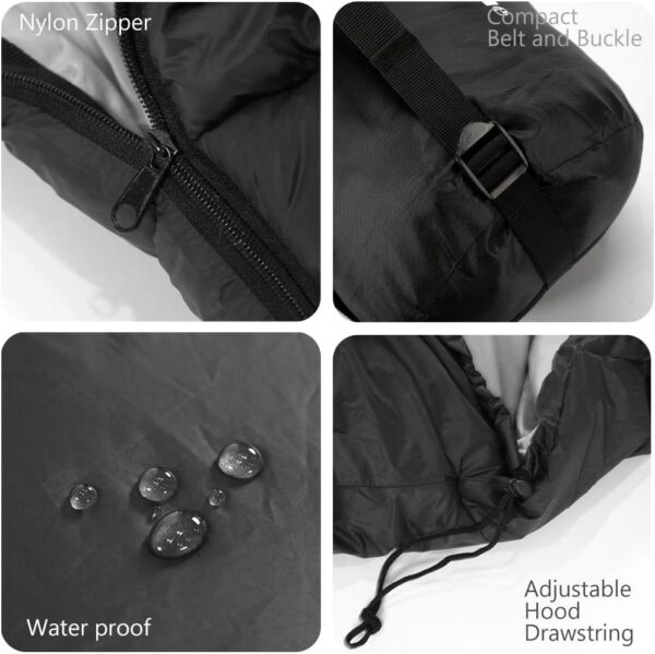 040525faee9ae368 Heated Sleeping Bag 5pcs Multi USB Power Support Heating Pads,Operated with Battery Power Bank or Other USB Power Supplies, Portable Compact Bag, Mummy Style.