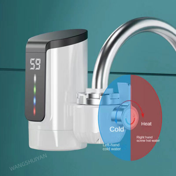 041a8403a164844e Instant Hot Tap Fast Instantaneous Thermostat for Water Heater 3000w Electrical Faucet Temperature Display