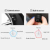 0424eb2973840cf4 E-ACE Smart TPMS Auto Monitoring Security Alarm Anti High Temperate And Cold USB TMPS Tyre Pressure Car Electronic Accessori