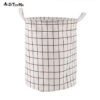 1pc Round Laundry Basket, Portable Dirty Clothes Hamper