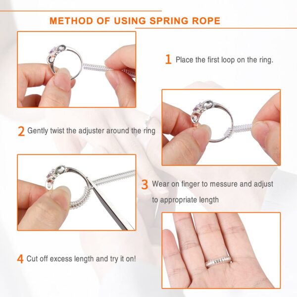 0432903ffd46f16d Ottemax Size Adjuster Loose Rings, 20 Pack 6 Sizes Different Band Widths, Invisible Ring Guards for Women and Men