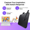 XPPen Deco 640 Graphics Tablet 16K Pressure Levels 16x9cm Drawing Area with 8 Keys 60 Tilt for OSU Game Android Windows Mac