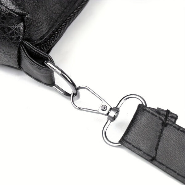 04874e8e4417bd38 Braided Detail Crossbody Bag, Fashion Multi Pockets Purses, Vegan Leather Shoulder Bag For Middle-aged And Elderly Women