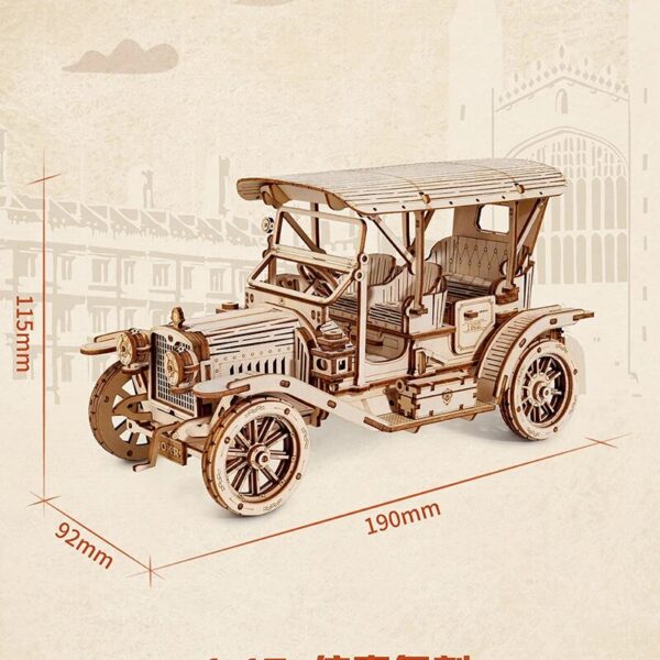 048fd557c9a6f119 Wooden Handmade Assembly Model DIY Retro Vintage Car Steam Locomotive 3D Puzzle Creative Exquisite Decoration Holiday Gifts