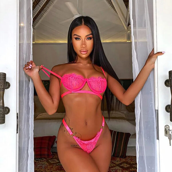 04a60a94dde50a65 Koltailace Underwear Set Sexy Lingerie Transparent Women's Bra Underwire Bra Set Lace Underwear Lingerie Set Lenceria Wholesale