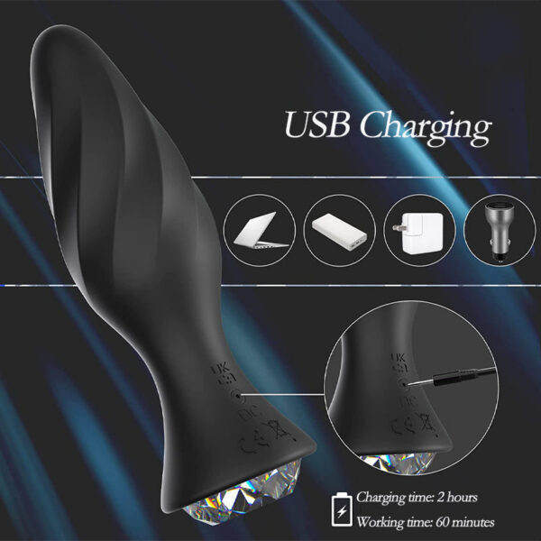 04d7ca1e0f28fe2a Dia Anal Sex Toy Men Women Wireless Remote Control Threaded Butt Plug Stimulate Orgasm For Couple Flirting