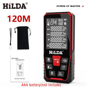 04e43336dde0ac4a HILDA Distance 50M/100M/120M Rangefinder Profesional Meter Laser Range Finder Ruler Test Tool