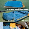 iClimb 3M Thinsulate Insulation Mummy Sleeping Bag with Compression Sack Ultralight Compact Warm Washable for Adults Indoor Outdoor Backpacking Camping Hiking