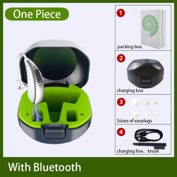 20 Channel Mini Rechargeable Aid Digital BTE Hearing Aids Adjustable Sound Amplifier Portable Deaf Elderly audifonos
