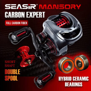 0506767c55791a77 Seasir Mansory Baitcasting Fishing Reel 146g Ultralight Carbon 11+1 7.3:1 HS Ratio Hybrid Ceramic Bearing Double Spools Seawater