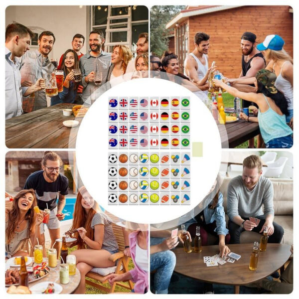 0509d5ef275877c5 Mahjong Set Flag Board with Unique Pattern Tiles Parent Child Game for Family Party Adults Children Kids