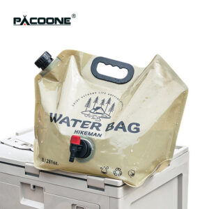 050a9ac2ca8f59f7 PACOONE Outdoor Mini Folding Camping 8L Big Capacity Portable Water Bag For Survival Or Emergency Supplies