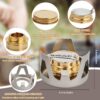 05116ca7171a30bc 2 Pack Mini Alcohol Stoves, Ultralight Portable Spirit Burner Furnace, Camp Stove with Aluminum Stand, Grey Alcohol Fuel Stove for Outdoor Backpacking Hiking Camping Survival Picnic Cooking