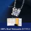 0543b15501dfd5a7 0.5ct-1.0ct VVS1 D Color Moissanite Necklace 925 Soild Sterling Sliver Chain with Certificate Fine Jewelry for Woman Jewelry
