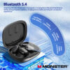 05448f78043288e5 Monster Smart Touch Screen Bluetooth 5.4 Earphones Sports OWS Wireless Headphone IPX5 Waterproof Headsets Support TF Card Music