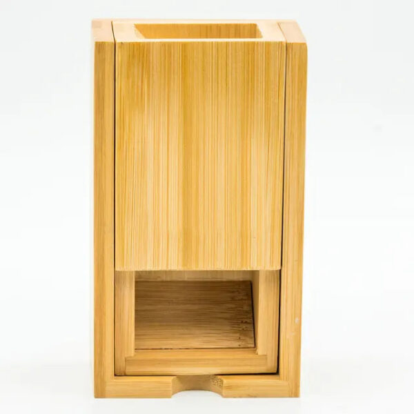 Bamboo Tower Foldable Wooden Die Roller Castle Rolg Case Collapsible Dice Chest For DND, Board Game, D&D, RPG