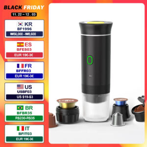 0555f58e86af5a6a Wireless Electric Portable Espresso Coffee Machine for Car & Home Camping Coffee Maker 3-in-1 Capsule Powder Travel Coffee Maker