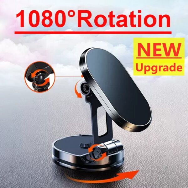 1080 Magnetic Holder Magnet Smartphone Support GPS Foldable Phone Bracket in Car For iPhone 14 13 12 11 Samsung Xiaomi