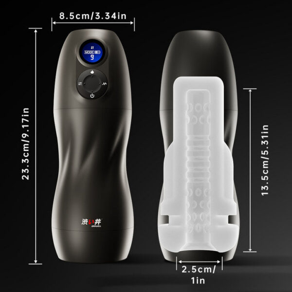 DRY WELL Smart Robot Vacuum Oral Sex Sucking Automatic Male Masturbator Heating and Moaning Adult Goods for Men