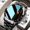 057a8a135a05c79a LIGE 2024 Smart Watch Full Circle Touch Screen Bluetooth Call Men Smartwatch Waterproof Sport Activity Fiess Watch+Box