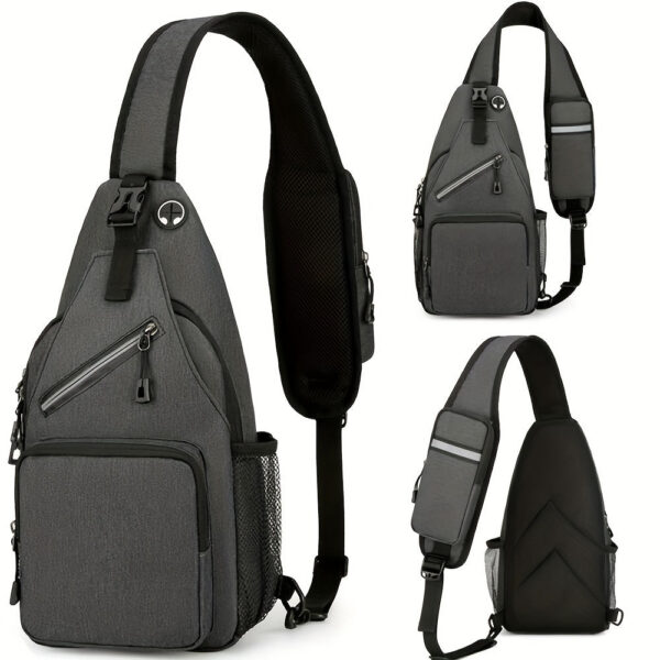 1pc Waterproof Single Shoulder Bag For Men And Women, Multi-purpose Large Capacity Cross Body Bag, Suitable For Outdoor Travel And Work