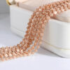 05806fb12ddc6619 MIQIAO Sterling Sier Italian Necklaces For Women Jewelry Ball Diamond Cutting Chain Female Necklace Long 40 45 50 55 60CM