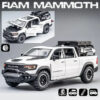 1:32 Dodge RAM Mammoth Pickup Truck Off Road Alloy Model Sound & Light Pull Back Collection Gift For Boys Children Kid