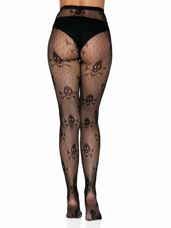 0595825df20c53f6 Leg Avenue womens Skull Fishnet TightsCostume Hosiery