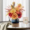 Faux Flowers in Vase,Artificial Flowers in Vase,Table Centerpieces for Dining Room,Flower Centerpieces for Tables,Fake Flowers with Vase,Kitchen Table Decor,Coffee Table Decor